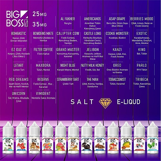 5 Adet 30 ml Big Boss Salt Likit Kampanyası