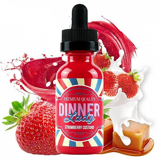 Dinner Lady Strawberry Custard 60ML Premium Likit