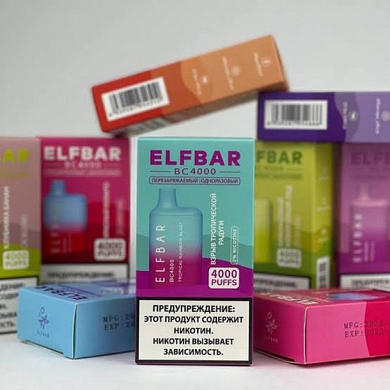 Elf Bar BC4000 Puff Şarj Edilebilir Tek Kullanımlık Elektronik Sigara