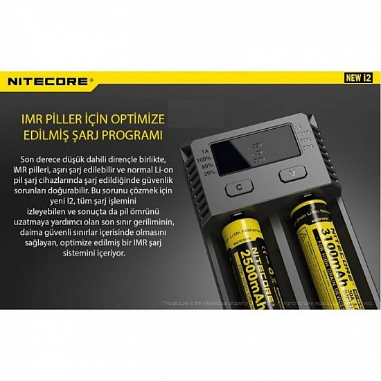 Nitecore New i2 intelli charger Li-ion 2'li Pil Şarj Cihazı