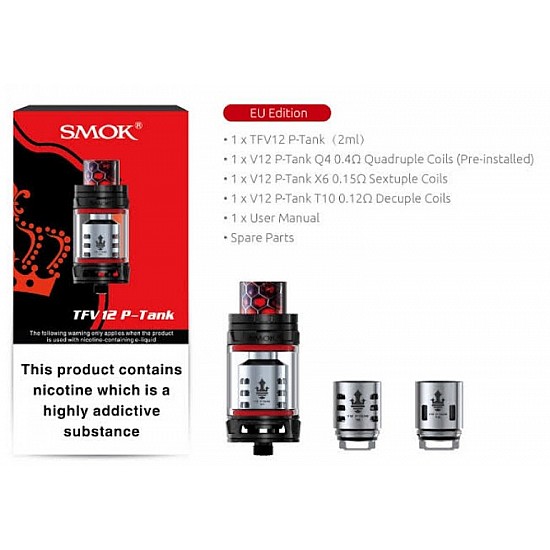 Smok - TFV12 P-Tank Elektronik Sigara Atomizer