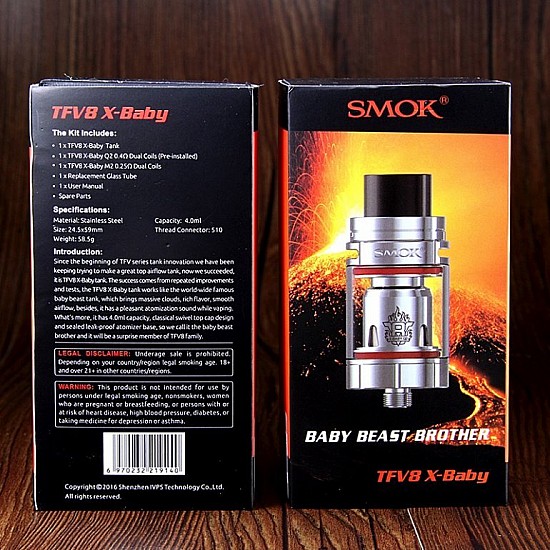 Smok Tfv8 X-Baby Brother Elektronik Sigara Atomizer