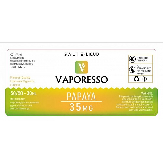 Vaporesso - Papaya 30 ml Salt Likit