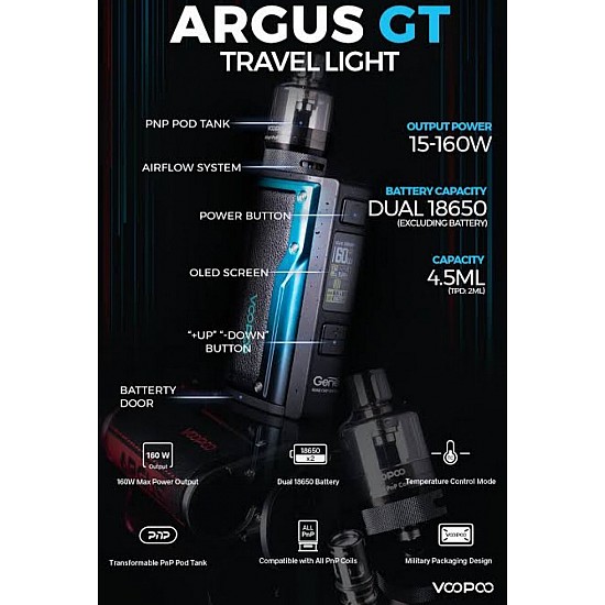 Voopoo - Argus GT 160W Elektronik Sigara Kit